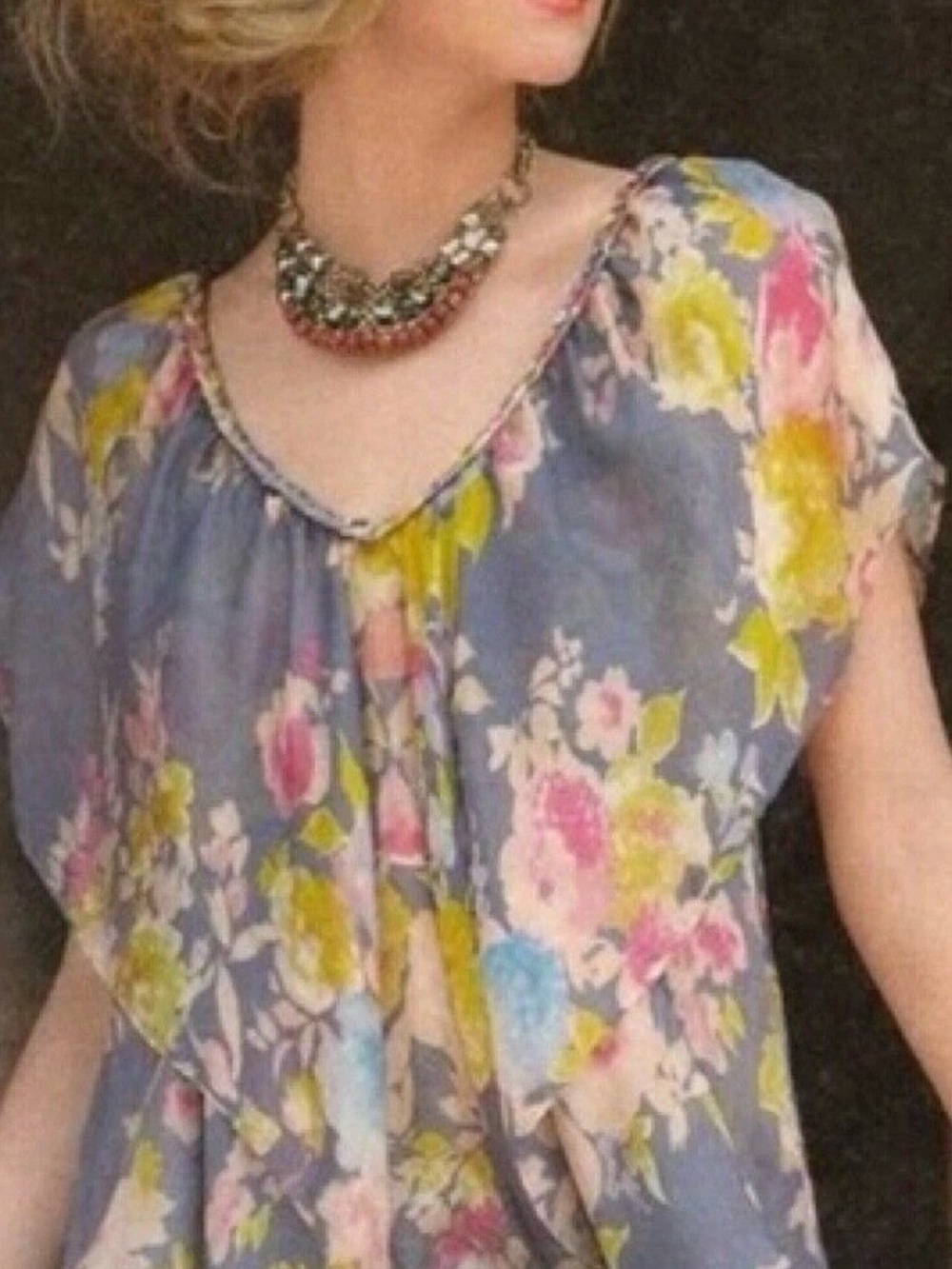 Anthropologie silk top